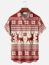 Men's Christmas Funny Graphic Short Sleeve Hawaiian Shirt